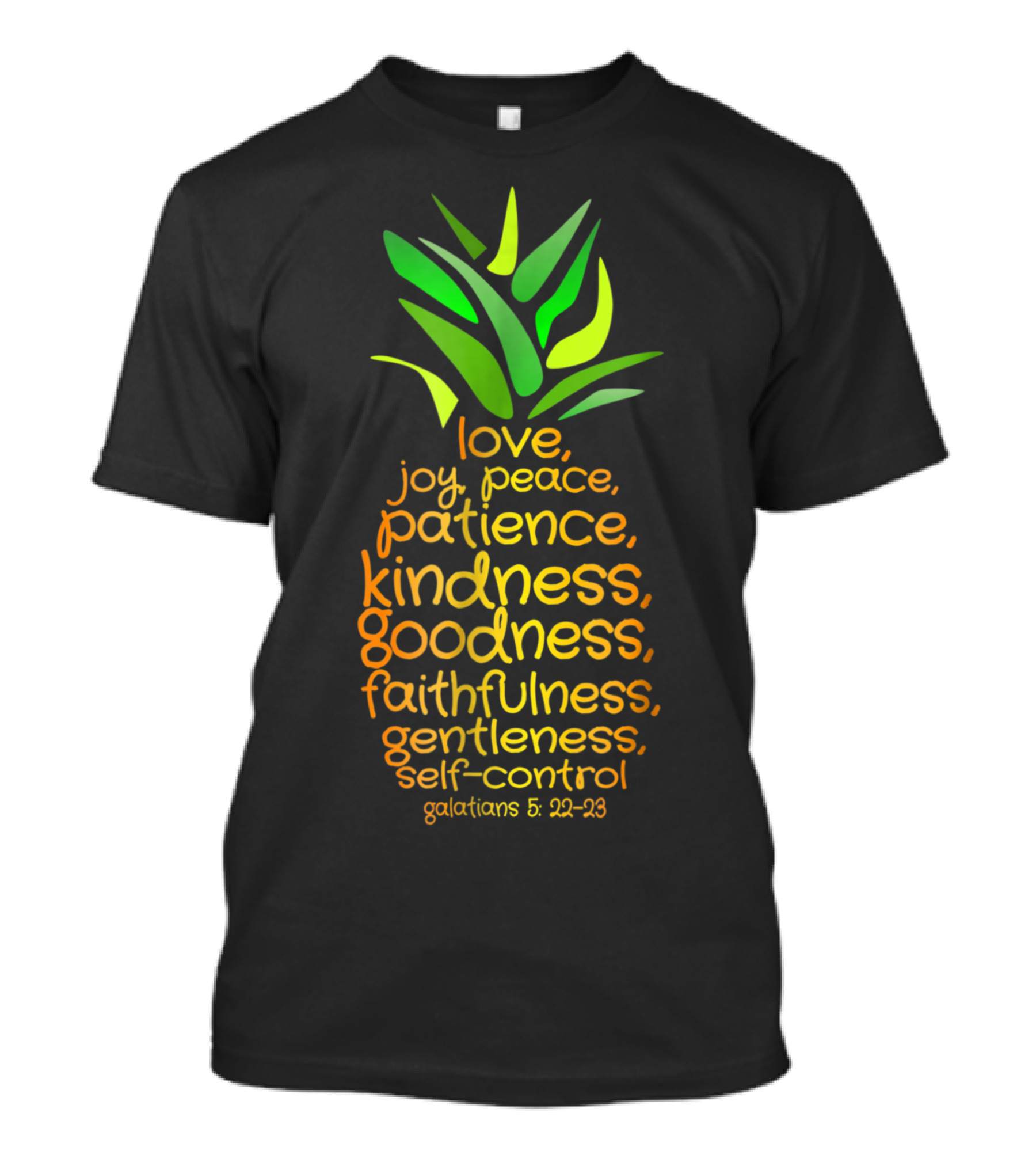 Pineapple Fruit Of The Spirit Love Joy Peace Patience Kindness Goodness Faithfulness Gentleness Self-Control Galatians 5:22-23 T-Shirt