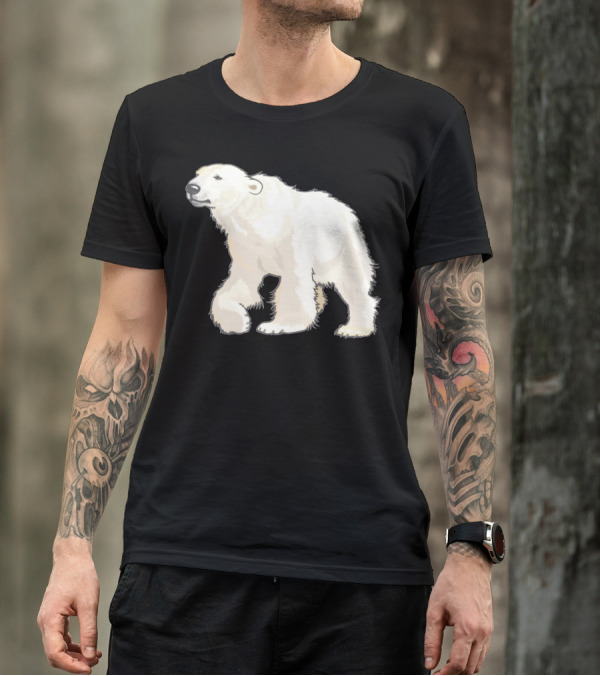 Polar Bear Arctic Animal Realistic T-Shirt