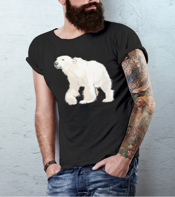 Polar Bear Arctic Animal Realistic T-Shirt