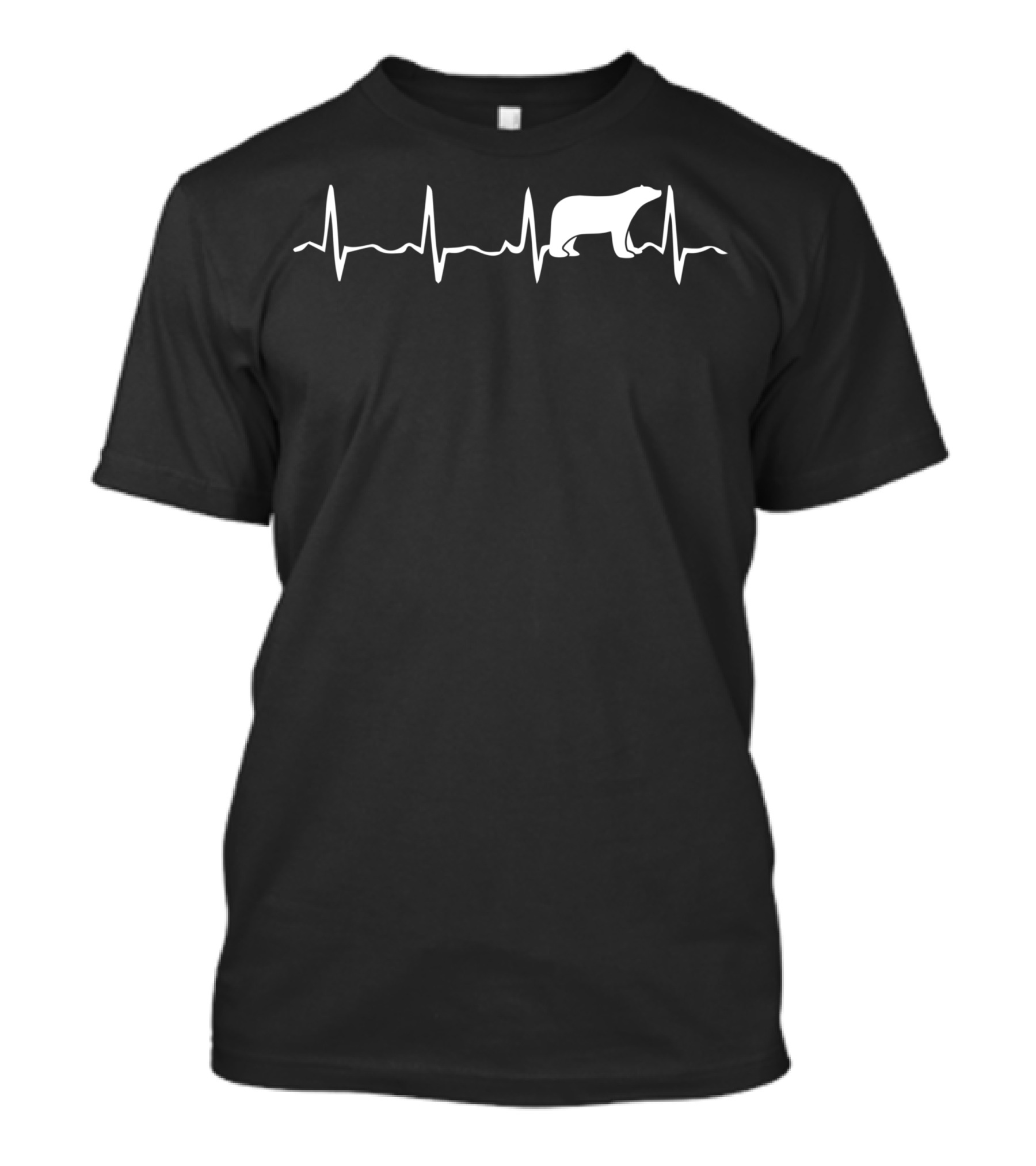 Polar Bear Heartbeat Design With Polar Bear T-Shirt