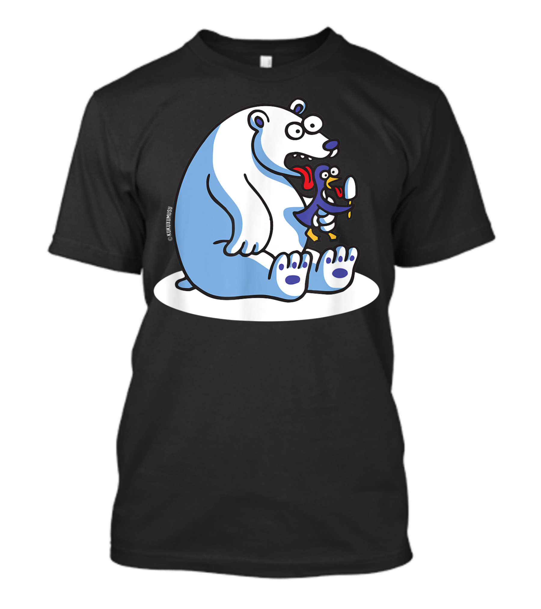 Polar Bear And Penguin Ice Cream Adventure T-Shirt
