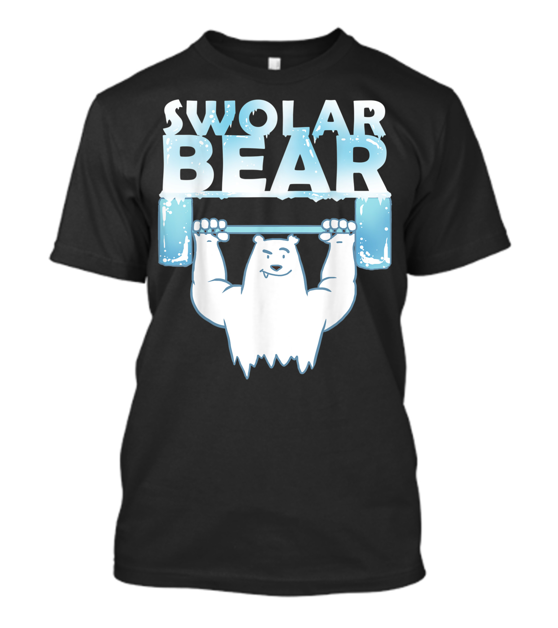 Swolar Bear Polar Bear Lifting Weights T-Shirt