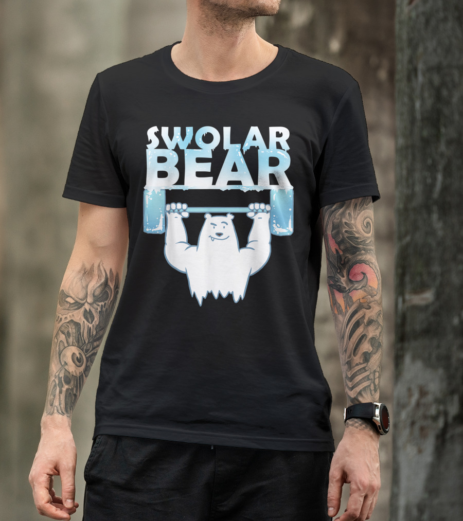 Swolar Bear Polar Bear Lifting Weights T-Shirt