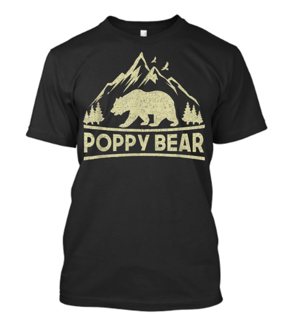 Poppy Bear Mountain Forest Adventure Camping Family Matching T-Shirt