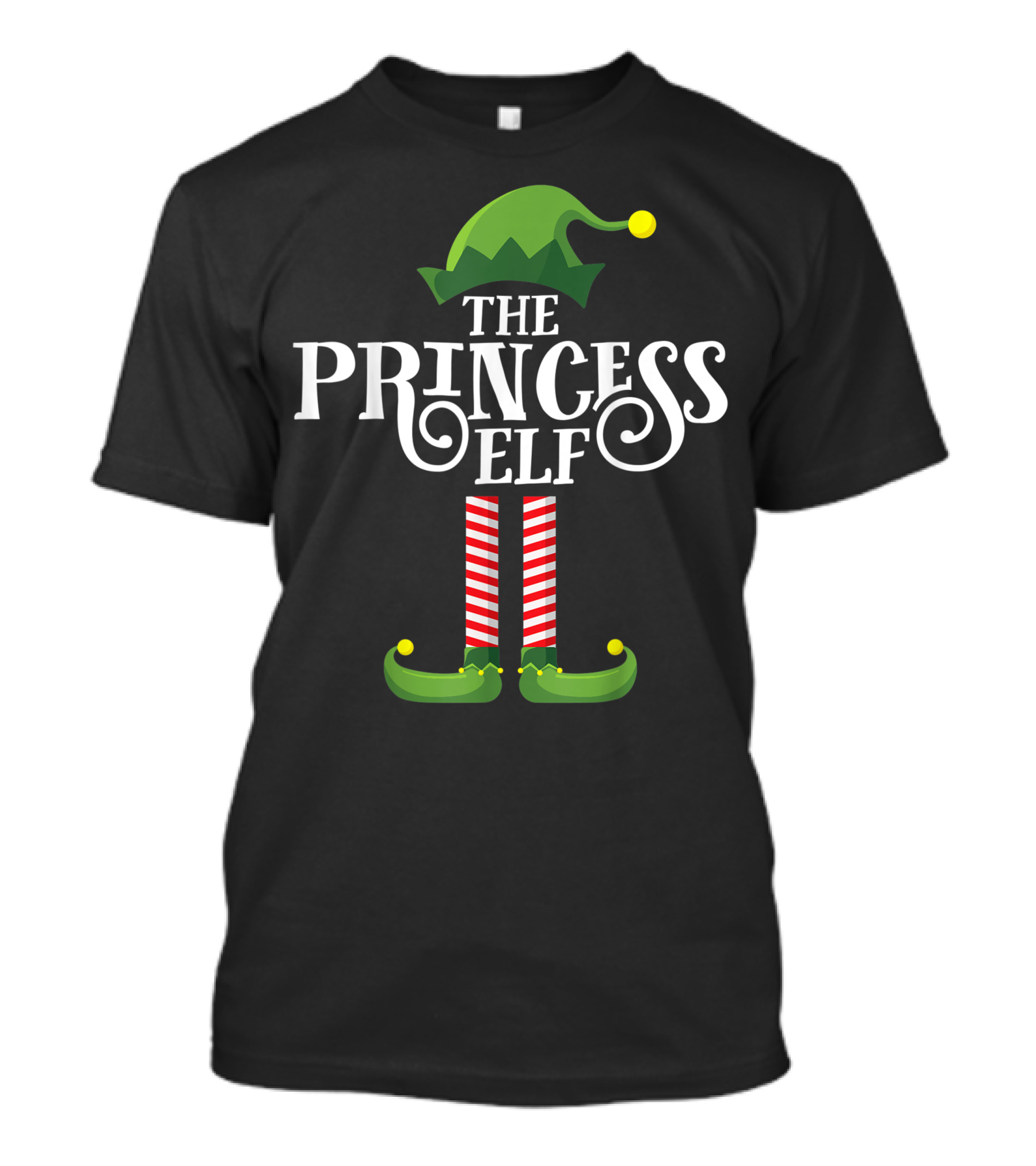 The Princess Elf Cute Matching Family Group Christmas Party T-Shirt