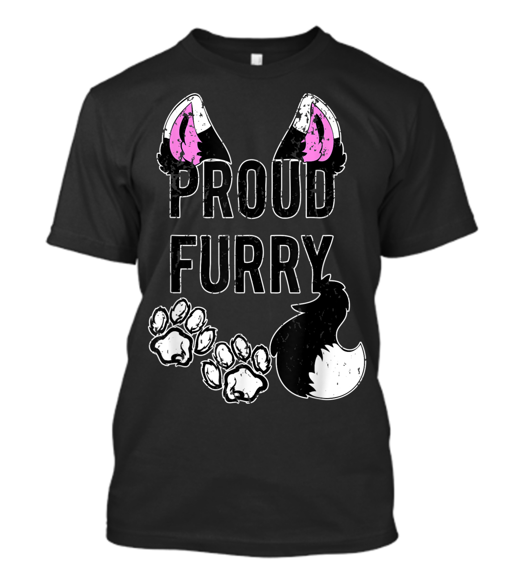 Proud Furry Ears Paws Tail Cosplay T-Shirt