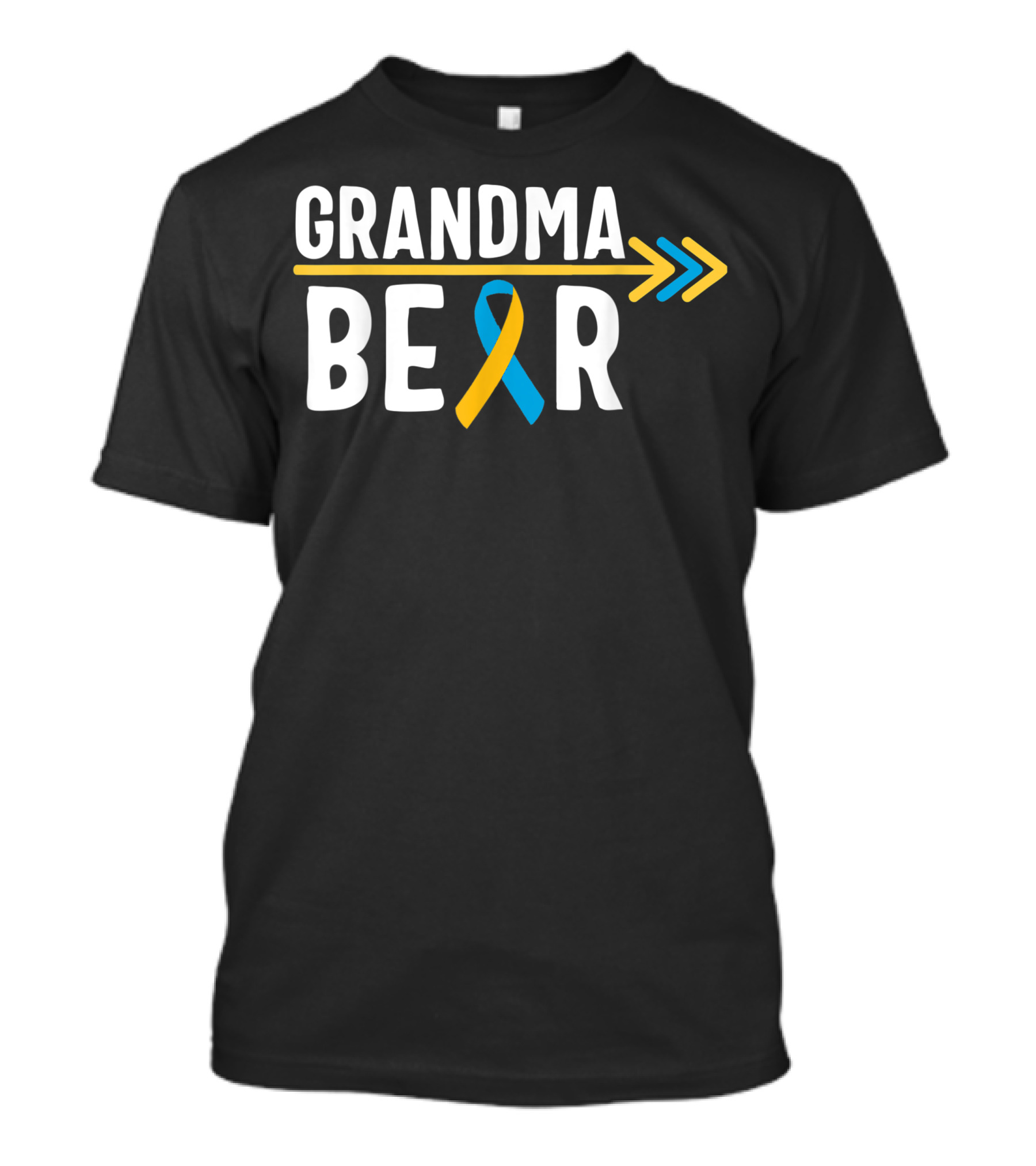 Grandma Bear Trisomy Down Syndrome Warrior Awareness T-Shirt