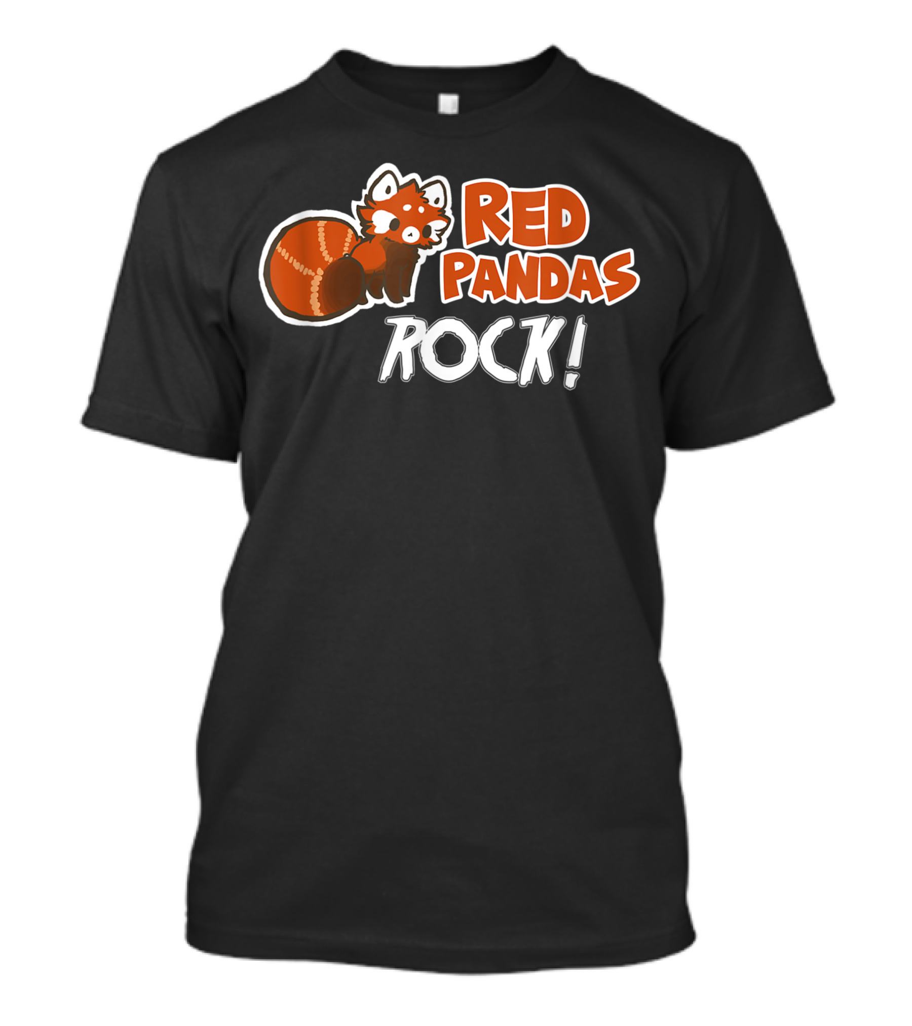 Red Panda Cute Cat Bear Rock Pandas Sweet Little Animal T-Shirt