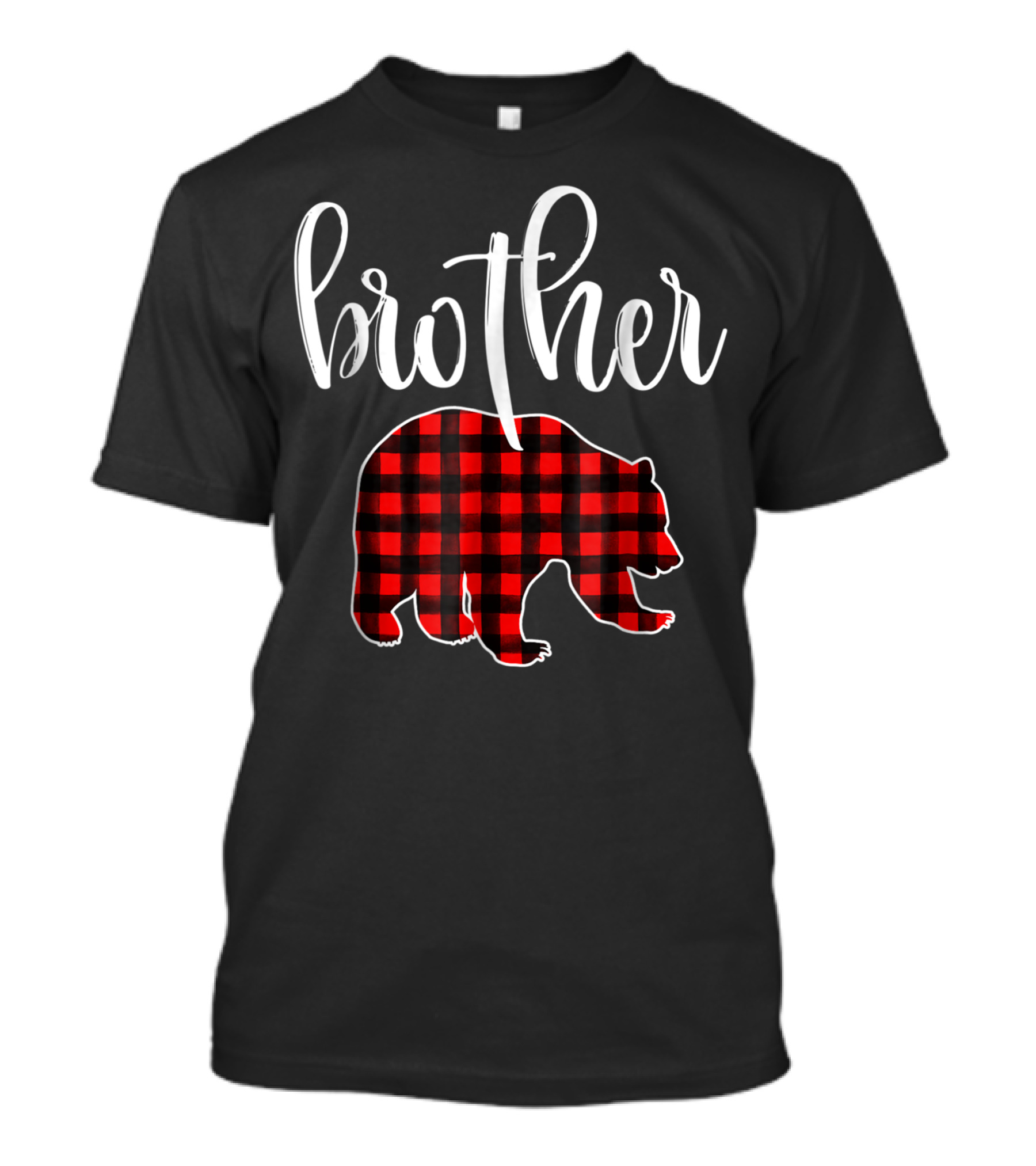 Brother Bear Red Plaid Matching Family Buffalo T-Shirt