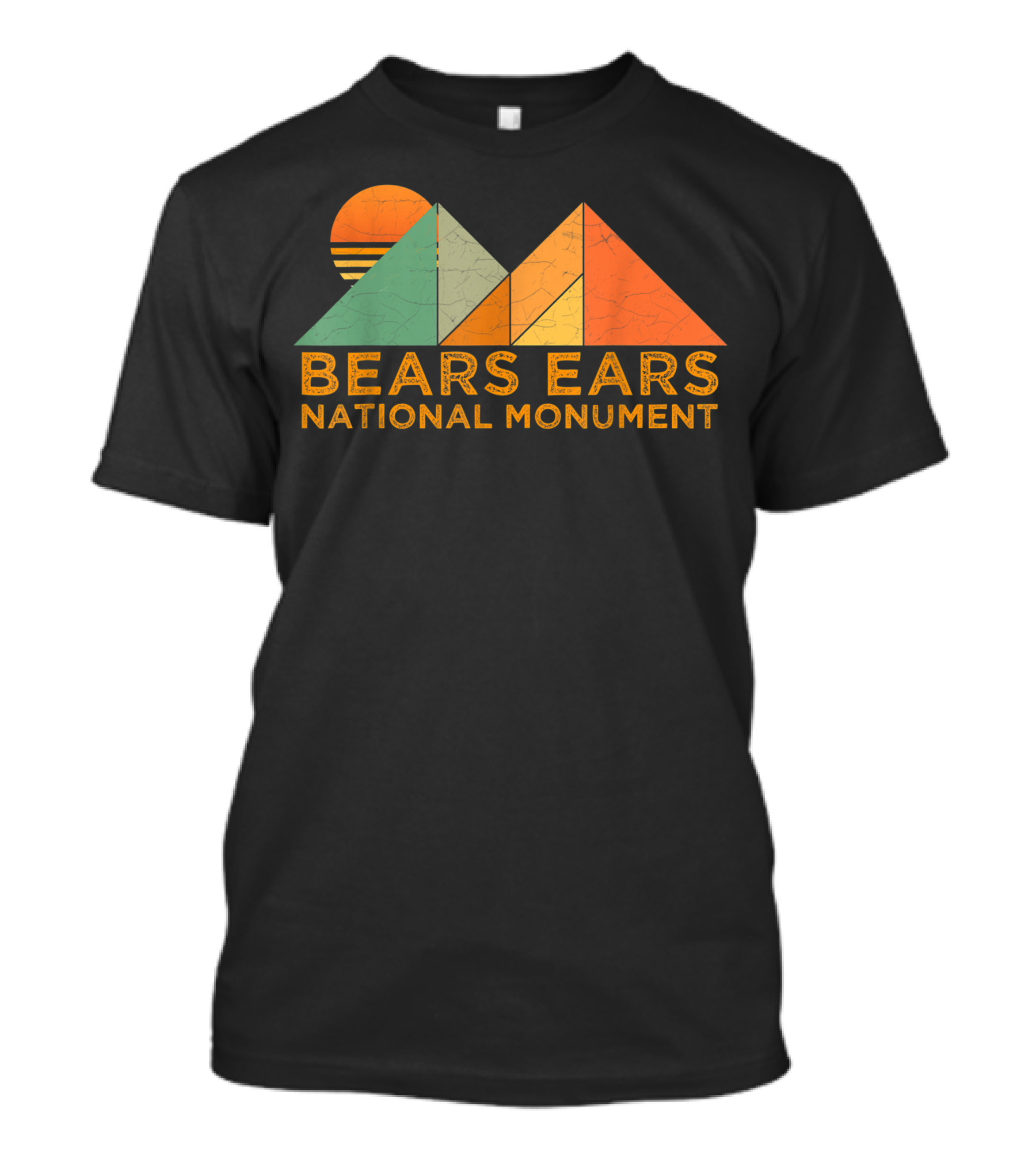 Retro Vintage Bears Ears National Monument Sunrise Mountain T-Shirt