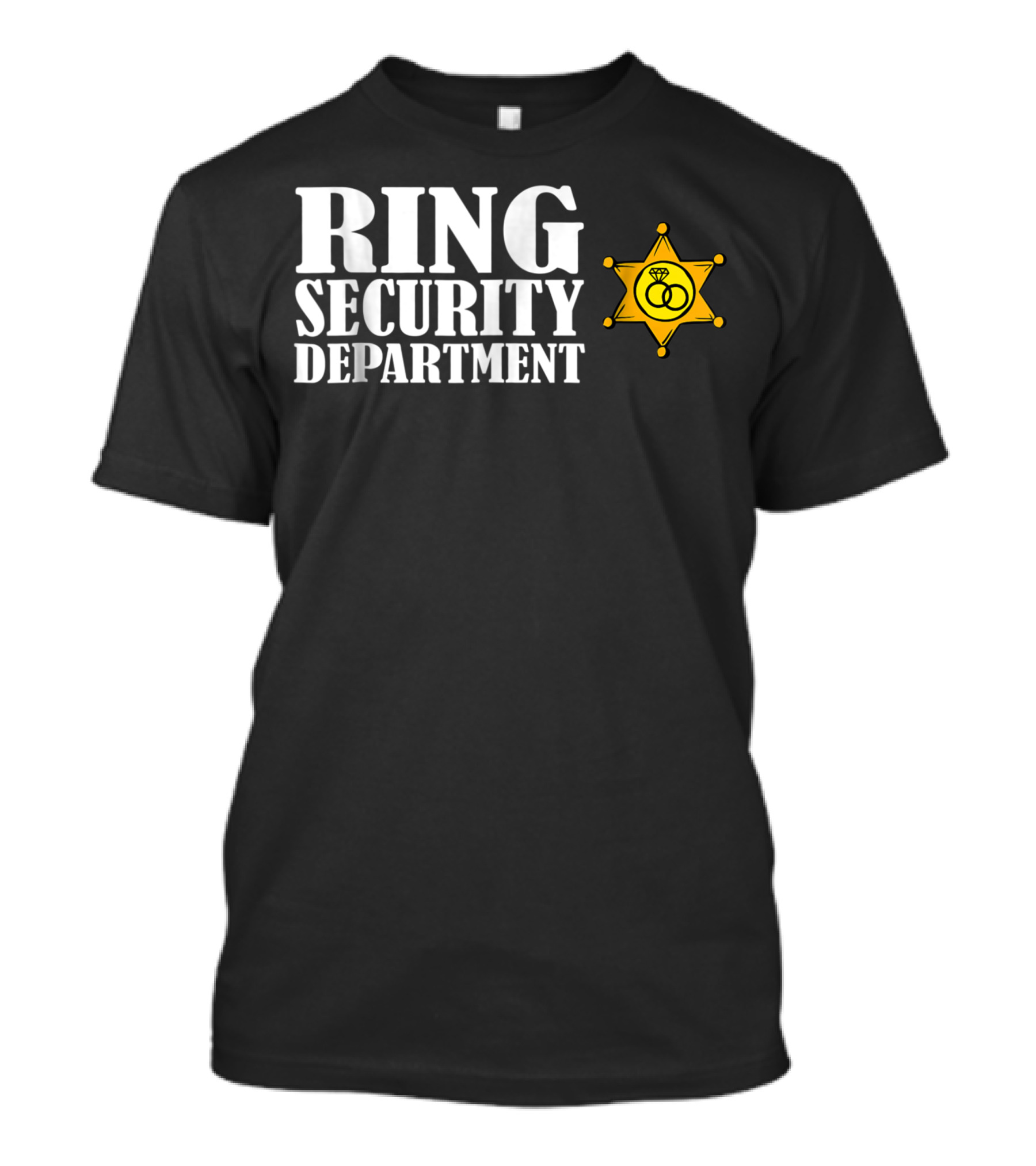 Ring Security Department Badge For Bearer Wedding Boys Party T-Shirt