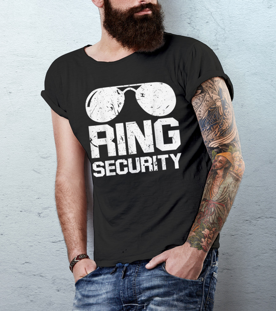 Ring Security Sunglasses Ring Bearer Boys Wedding Party T-Shirt