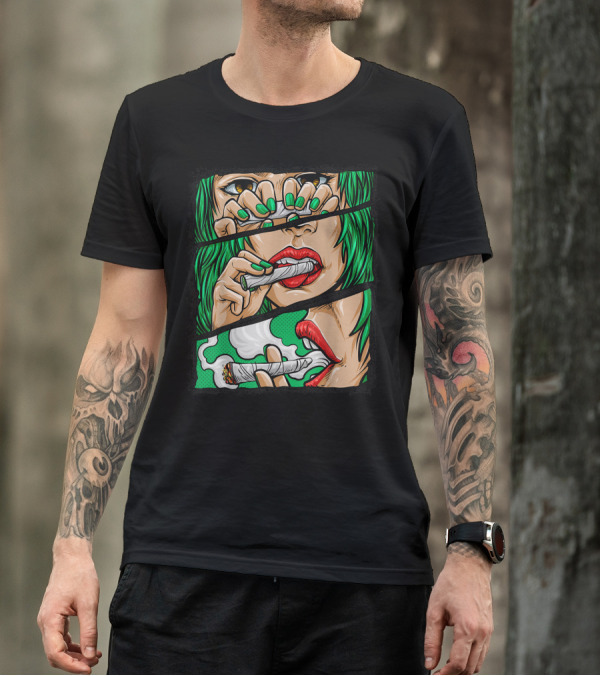 Roll It Lick It Smoke It Marijuana Pot Weed T-Shirt