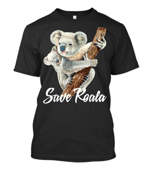 Save Koala Cute Australian Koala Duo Conservation T-Shirt
