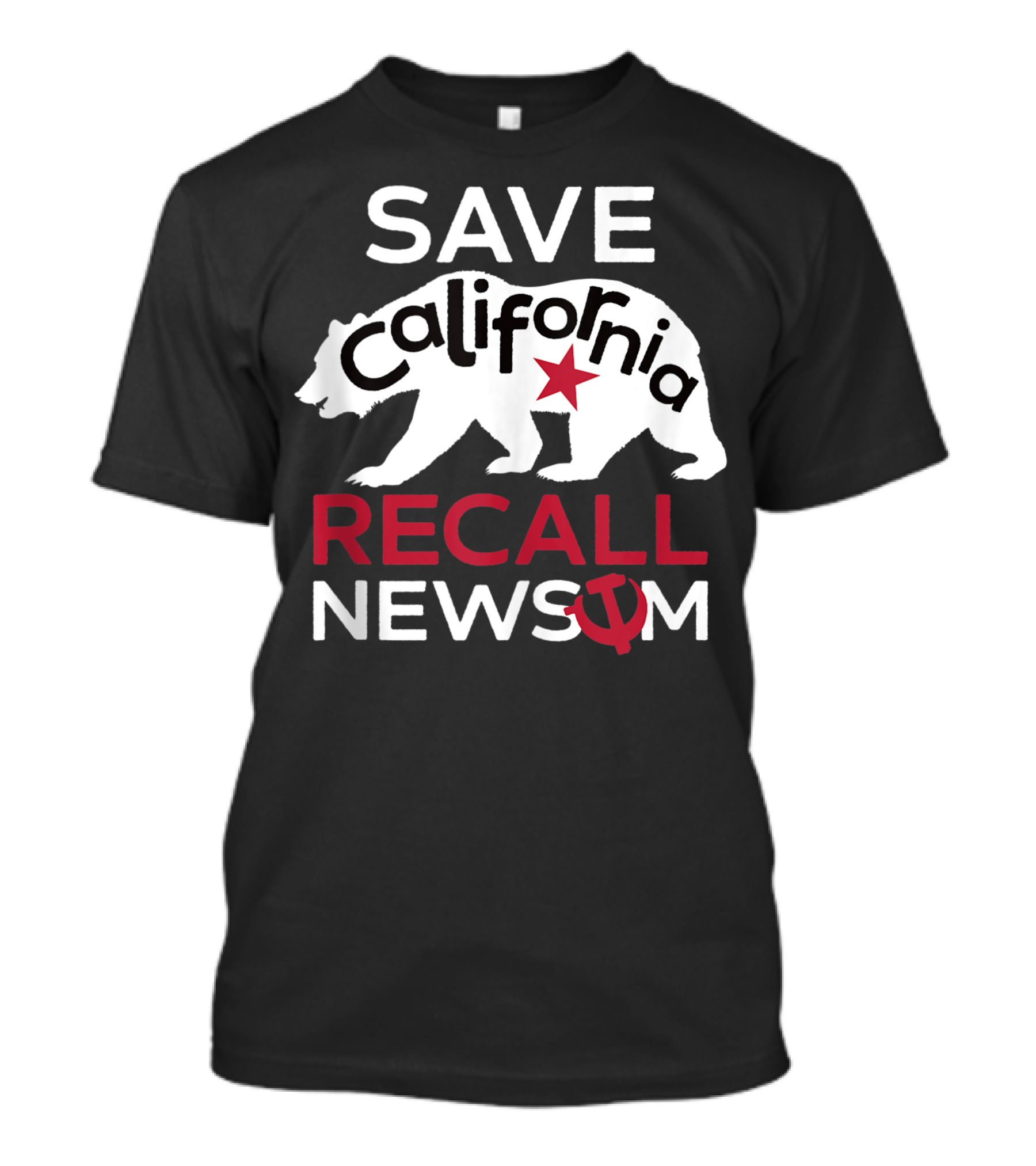 Save California Recall Newsom Conservative Political Shirt Anti-Governor Symbolism T-Shirt