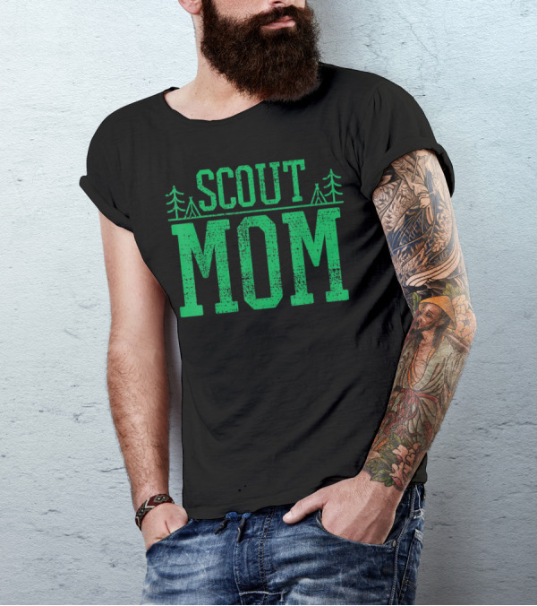 Scout Mom Camping Adventure T-Shirt