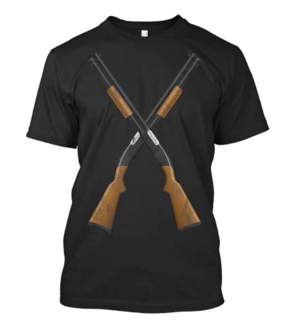 Second Amendment Crossed Shotguns Progun T-Shirt