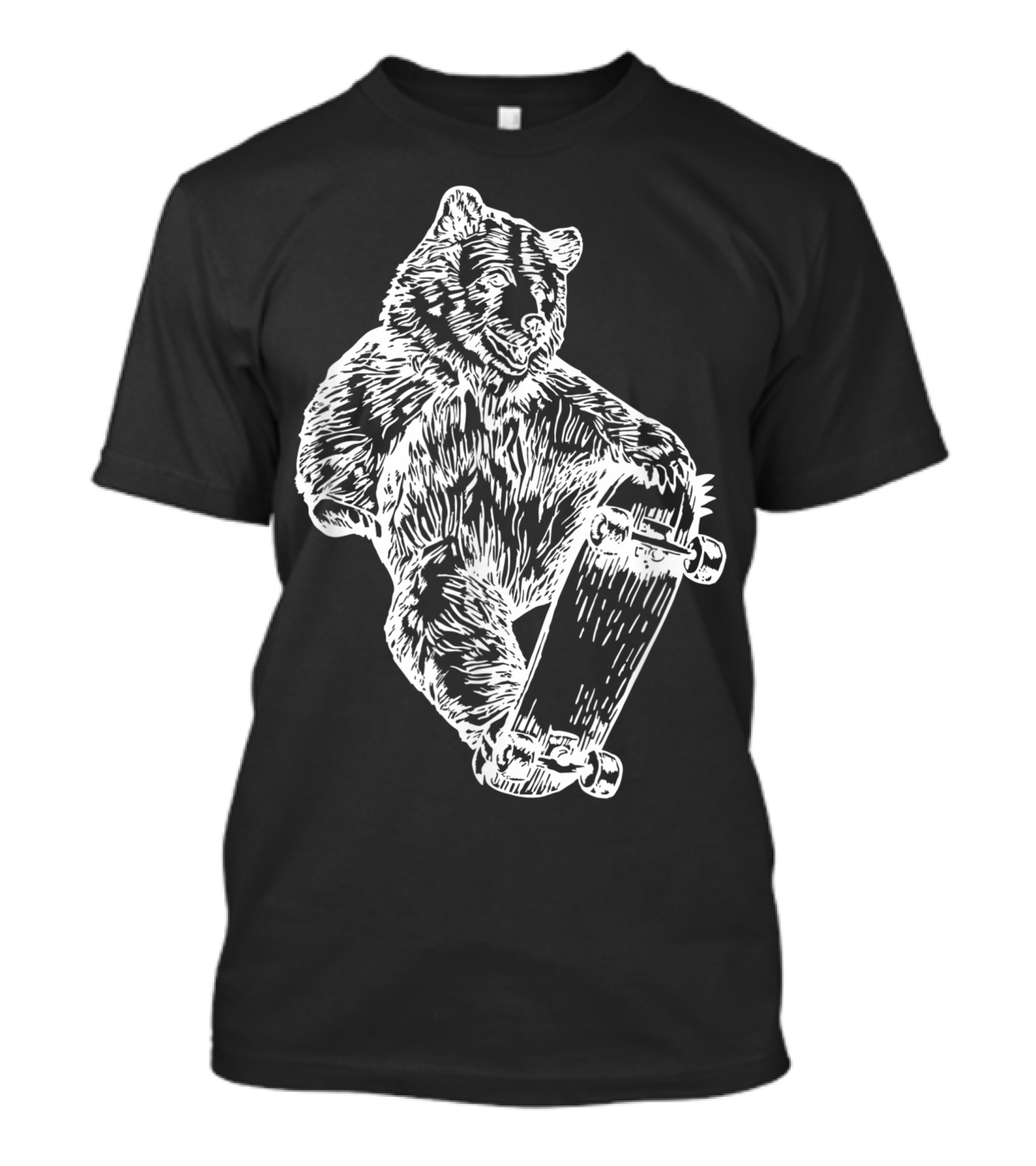 Seembo Bear Skater Skateboarding Skateboard Skateboarder T-Shirt