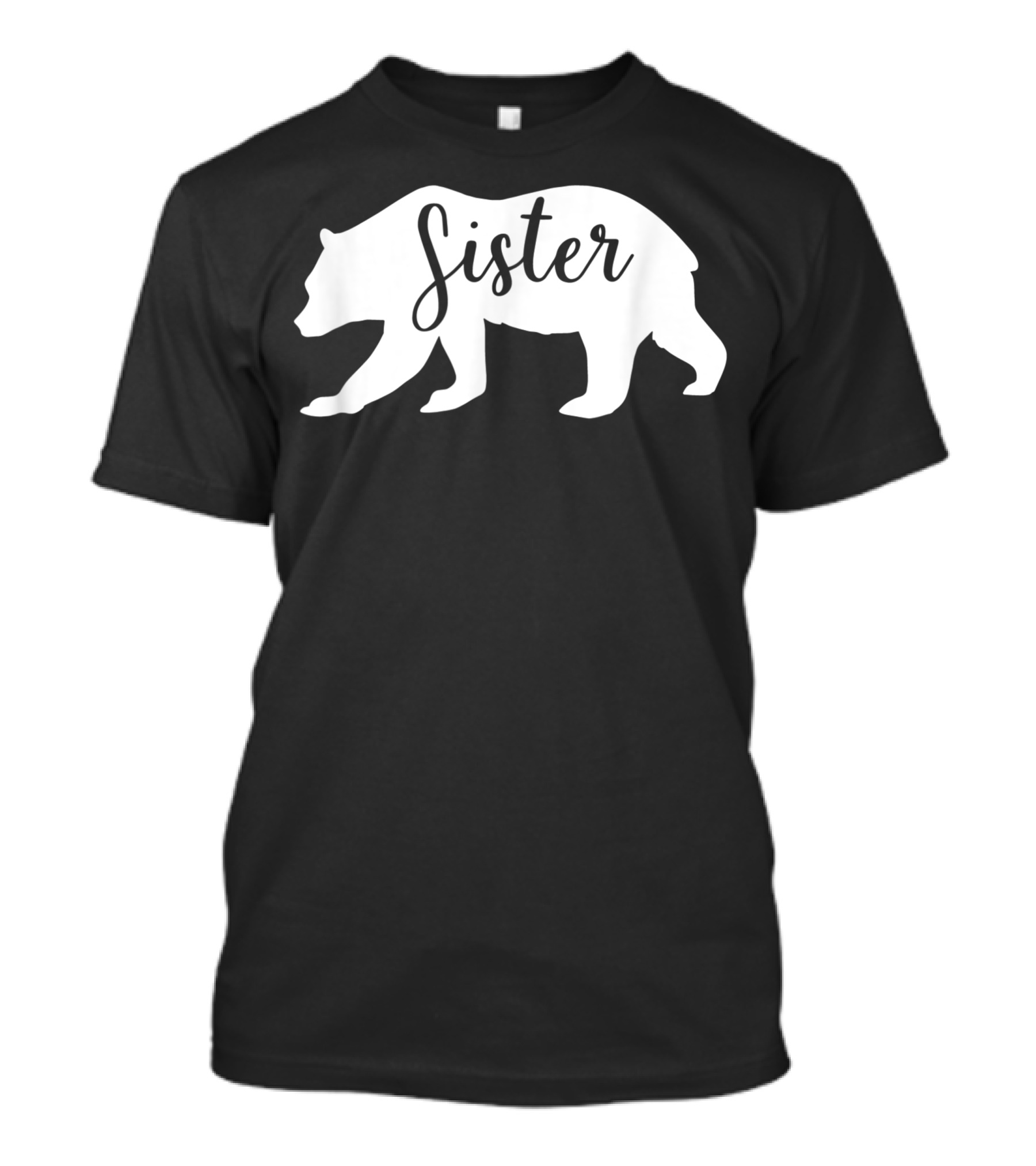 Sister Bear Silhouette Sister T-Shirt
