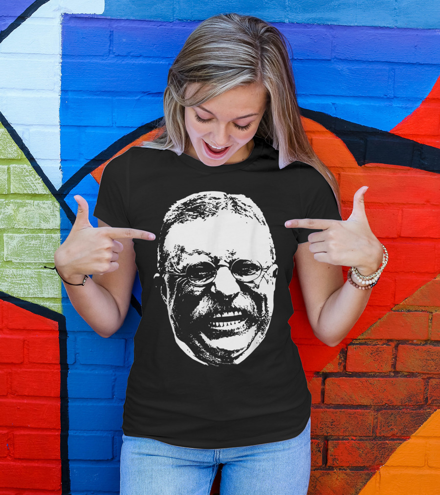 Smiling Theodore Roosevelt Grinning Face T-Shirt