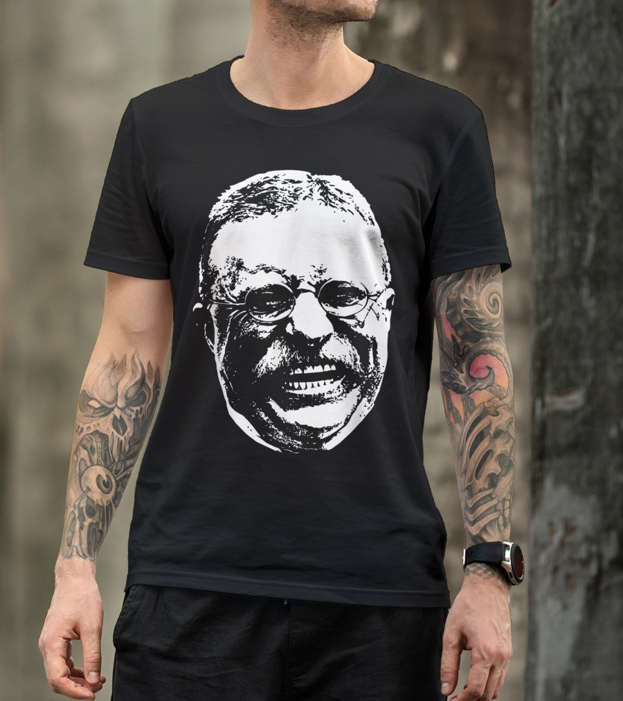 Smiling Theodore Roosevelt Grinning Face T-Shirt