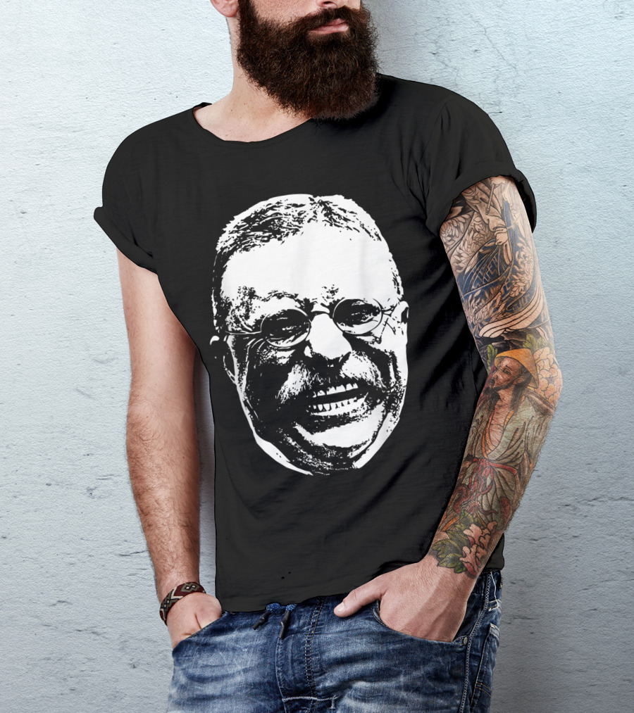 Smiling Theodore Roosevelt Grinning Face T-Shirt