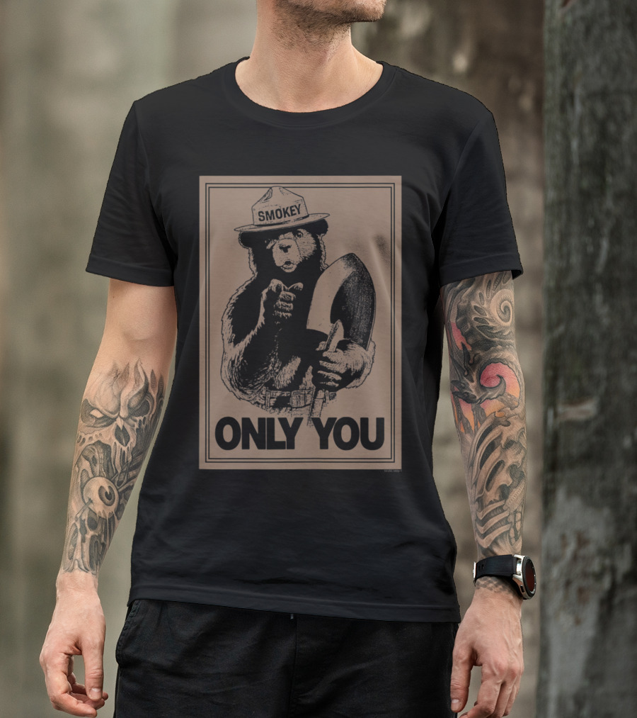 Smokey Bear Only You Forest Fire Prevention T-Shirt