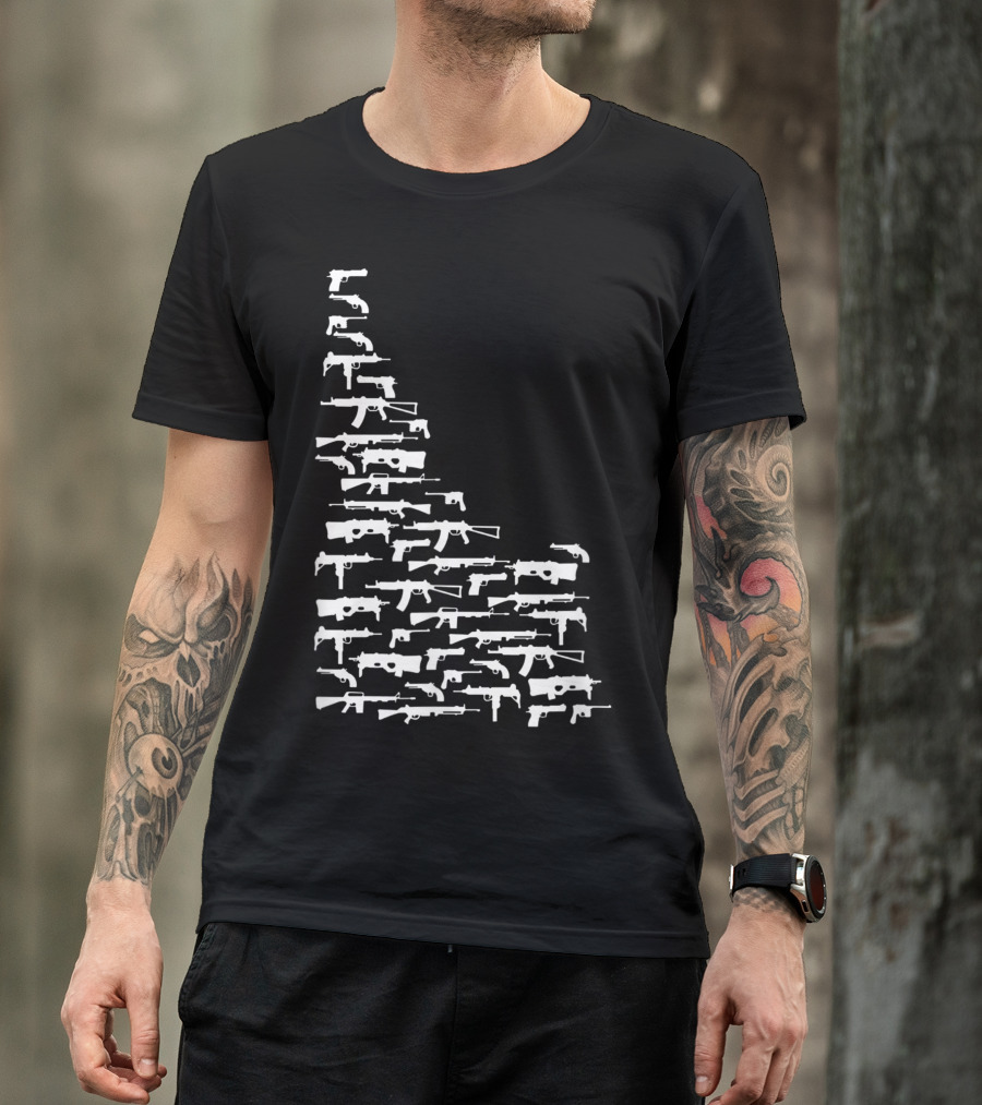 State Of Idaho Guns 2nd Amendment Map T-Shirt