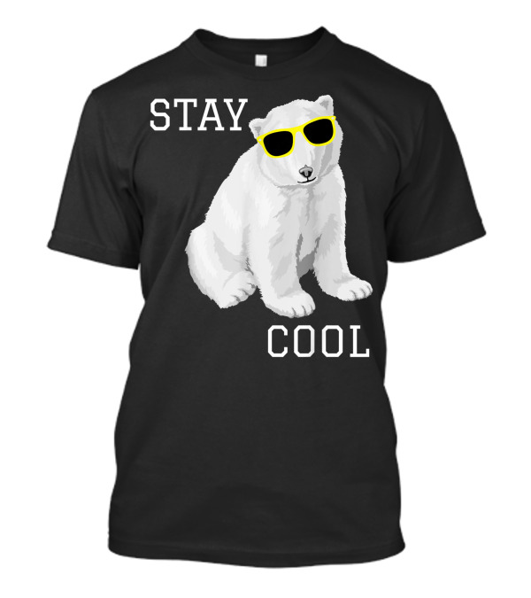 Stay Cool Cute Baby Polar Bear Cub With Sunglasses T-Shirt