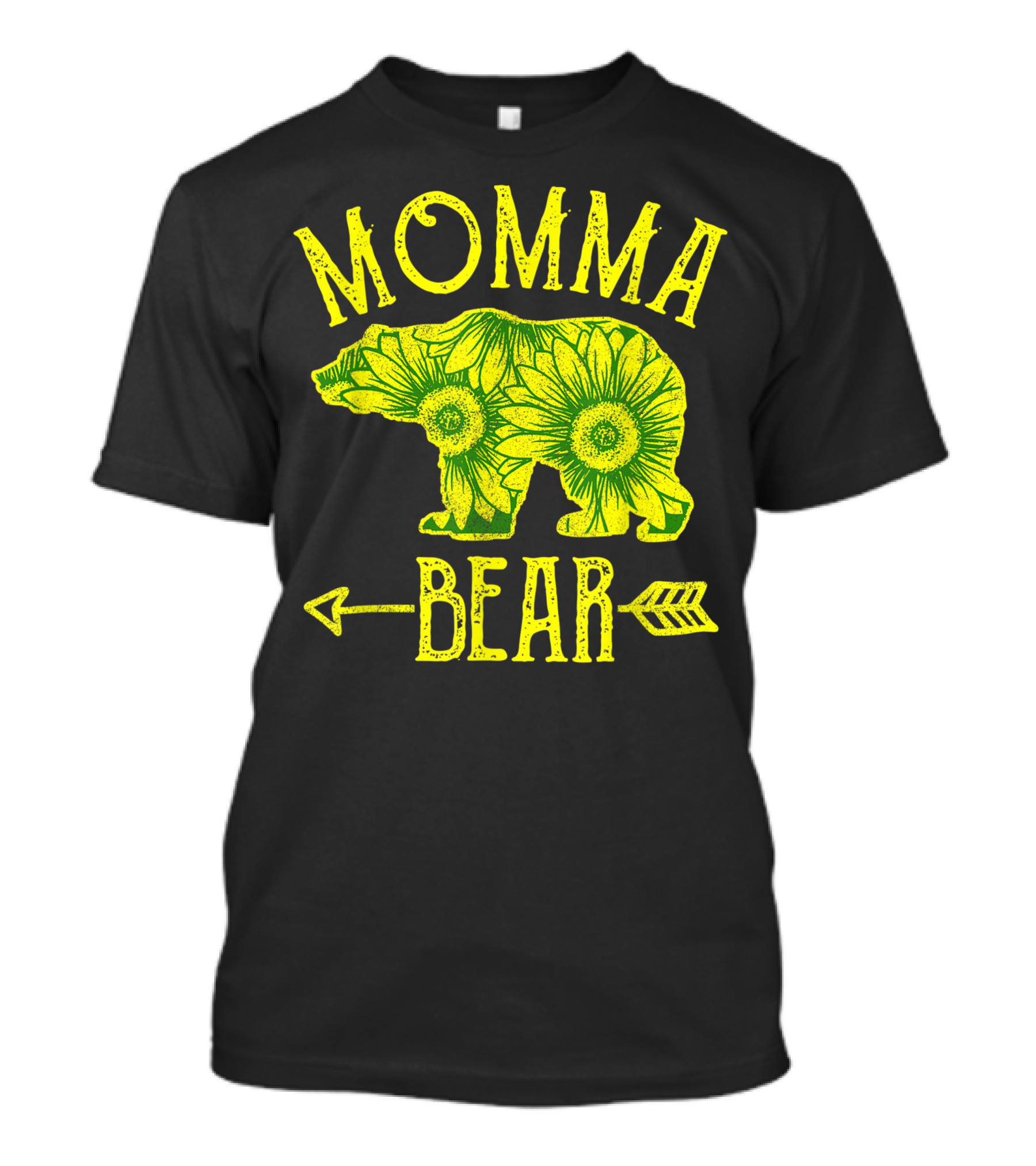 Momma Bear Sunflower Design With Arrow T-Shirt