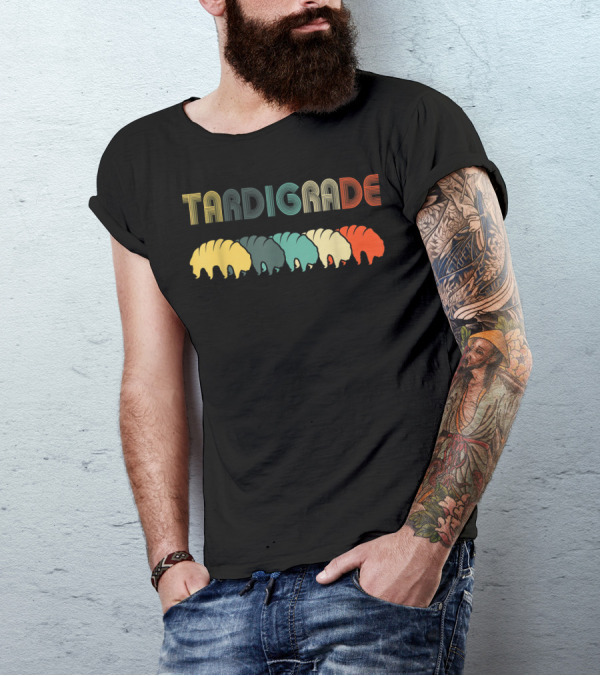 Tardigrade Vintage Water Bear Retro Science T-Shirt