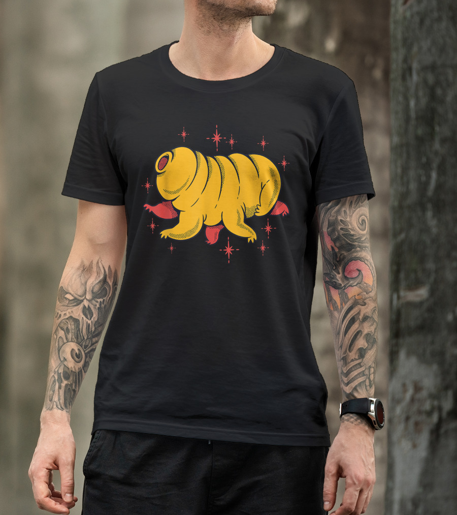 Tardigrade Water Bear Moss Piglet Biology Starry T-Shirt