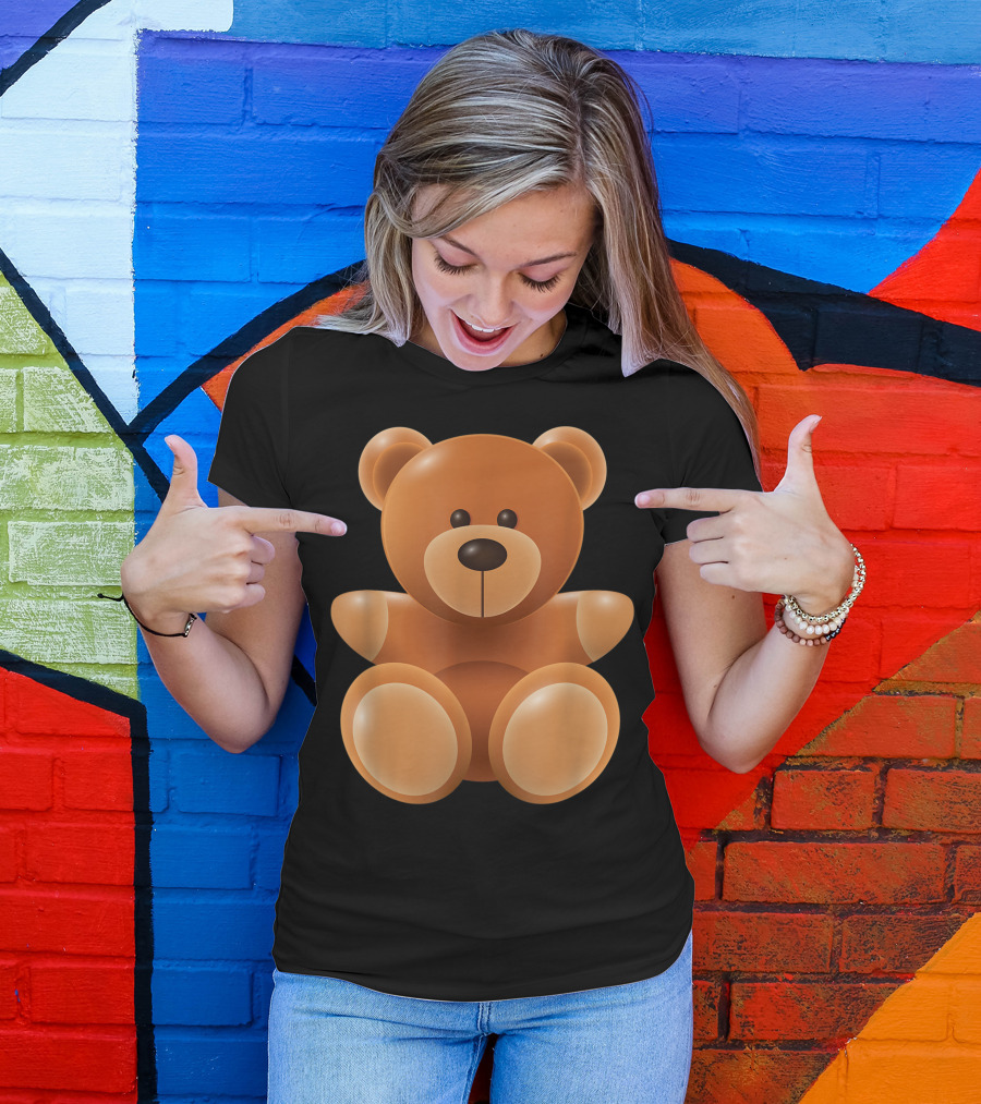 Teddy Bear Cuddles And Hugs Plush Toy T-Shirt