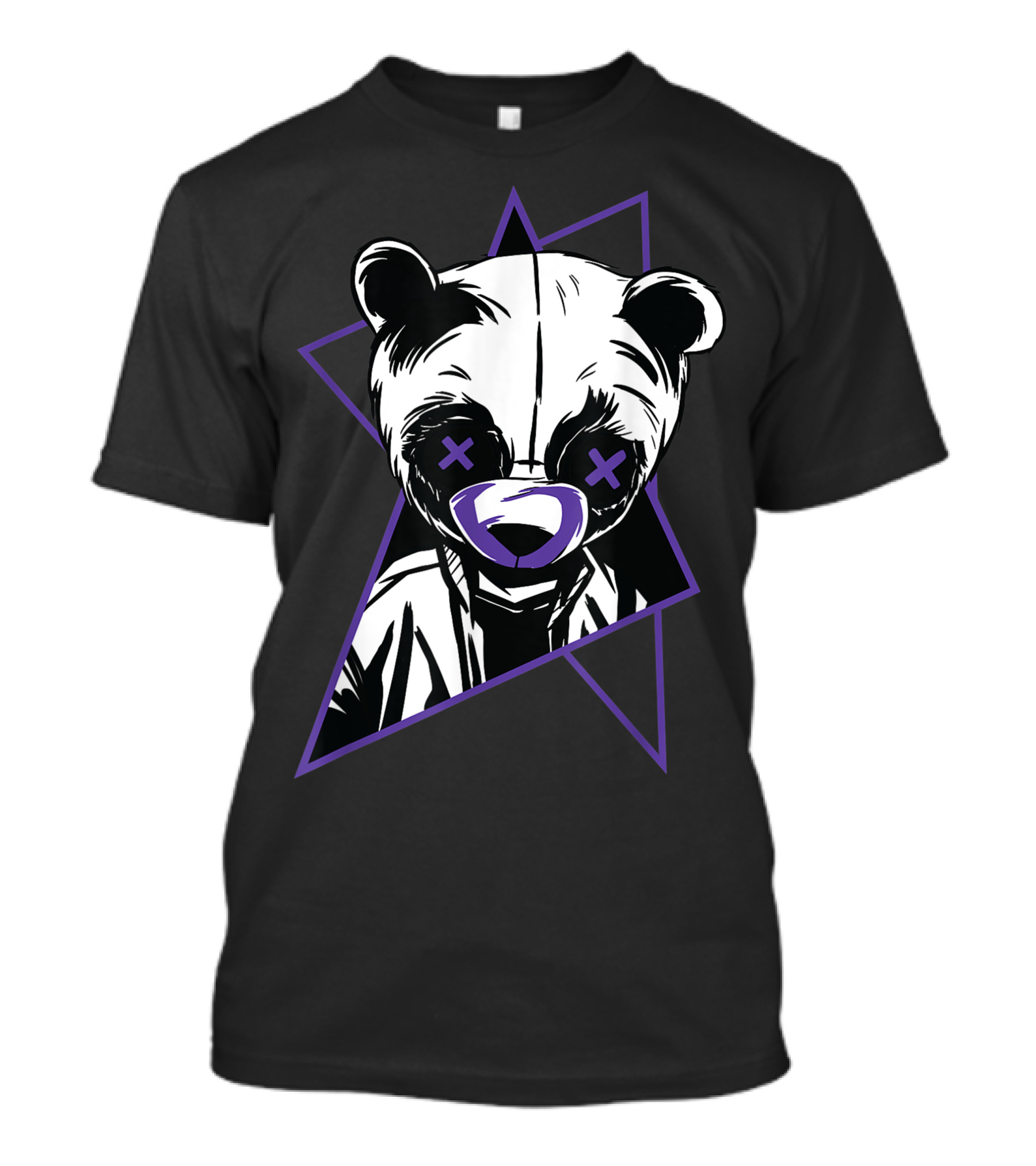 Teddy Bear X Eyes Matching Jordan 12 Dark Concord T-Shirt