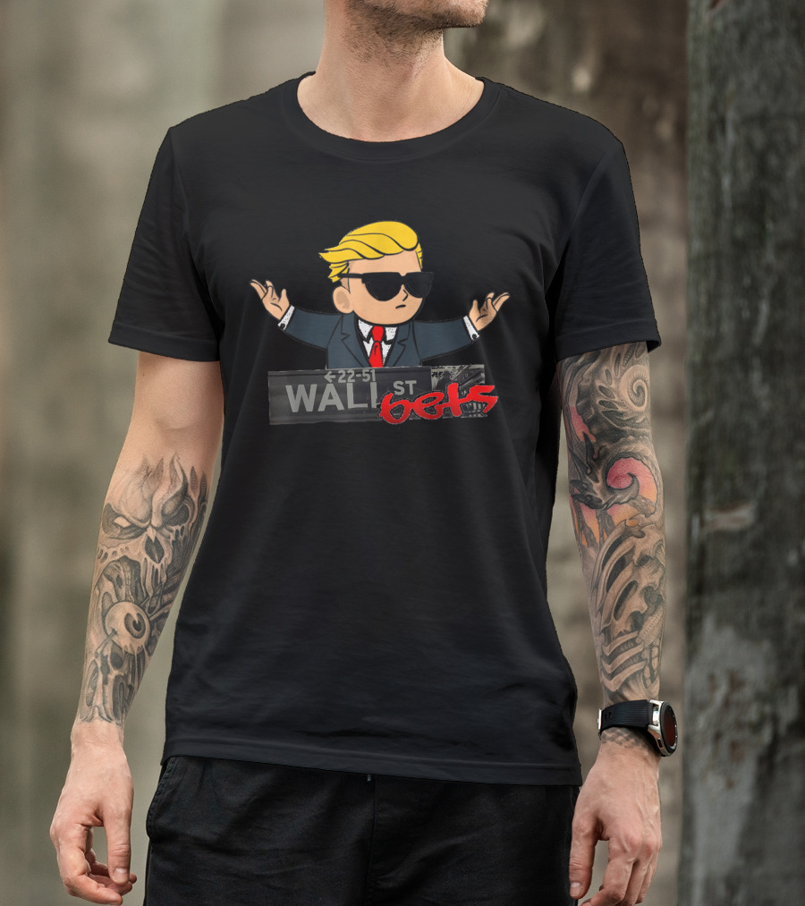 Wallstreetbets Stonks Only Go Up Tendies Tldr 22-51 Wall St Bets T-Shirt