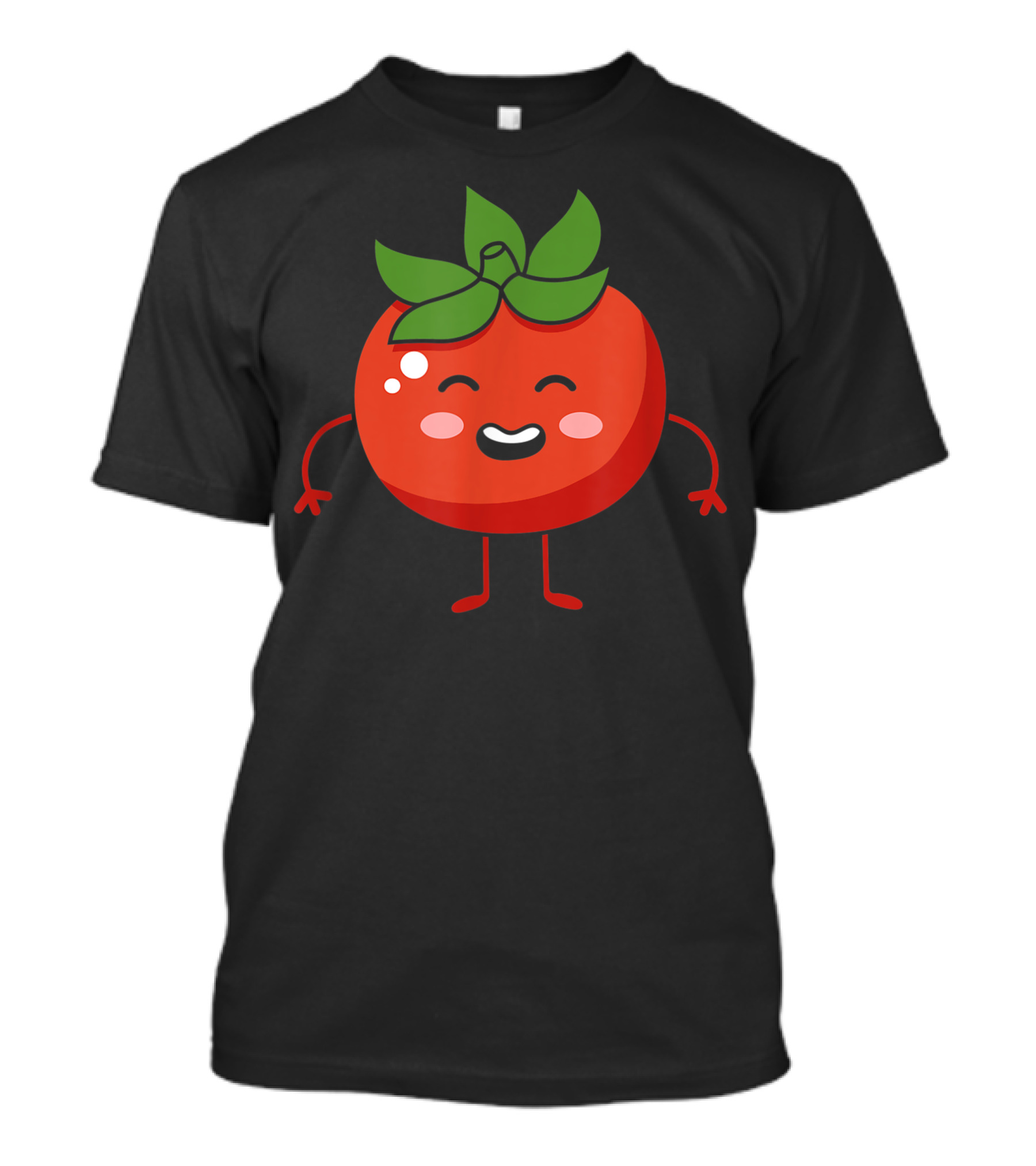 Tomato Fruit Tomato Lovers Happy Cartoon Tomato T-Shirt