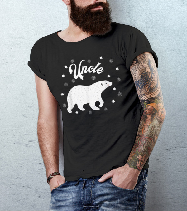 Uncle Bear Snowflakes Christmas Family Pajamas T-Shirt