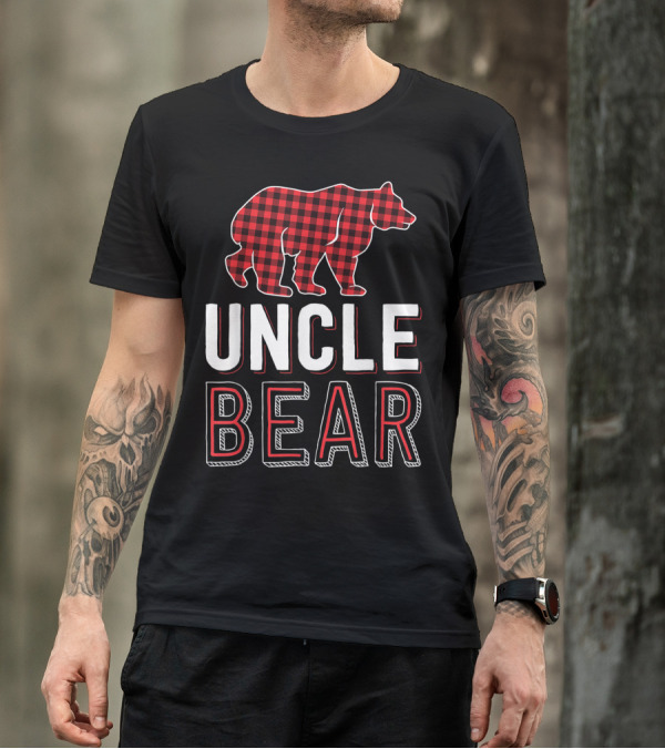 Uncle Bear Red Buffalo Plaid T-Shirt