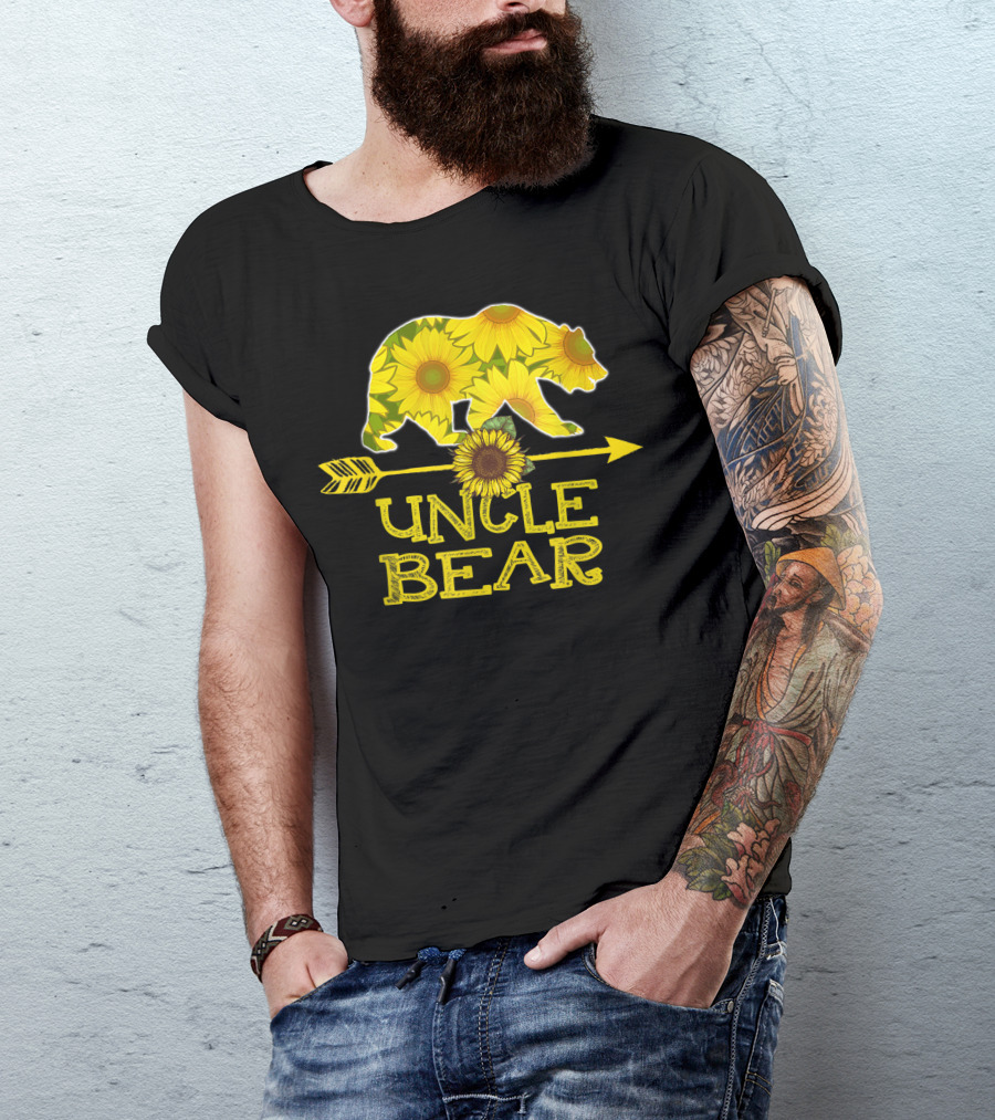 Uncle Bear Sunflower Arrow T-Shirt