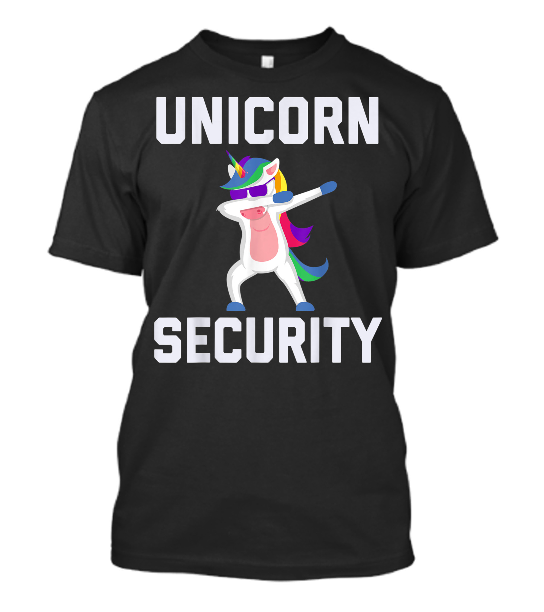 Unicorn Security Dabbing Colorful T-Shirt