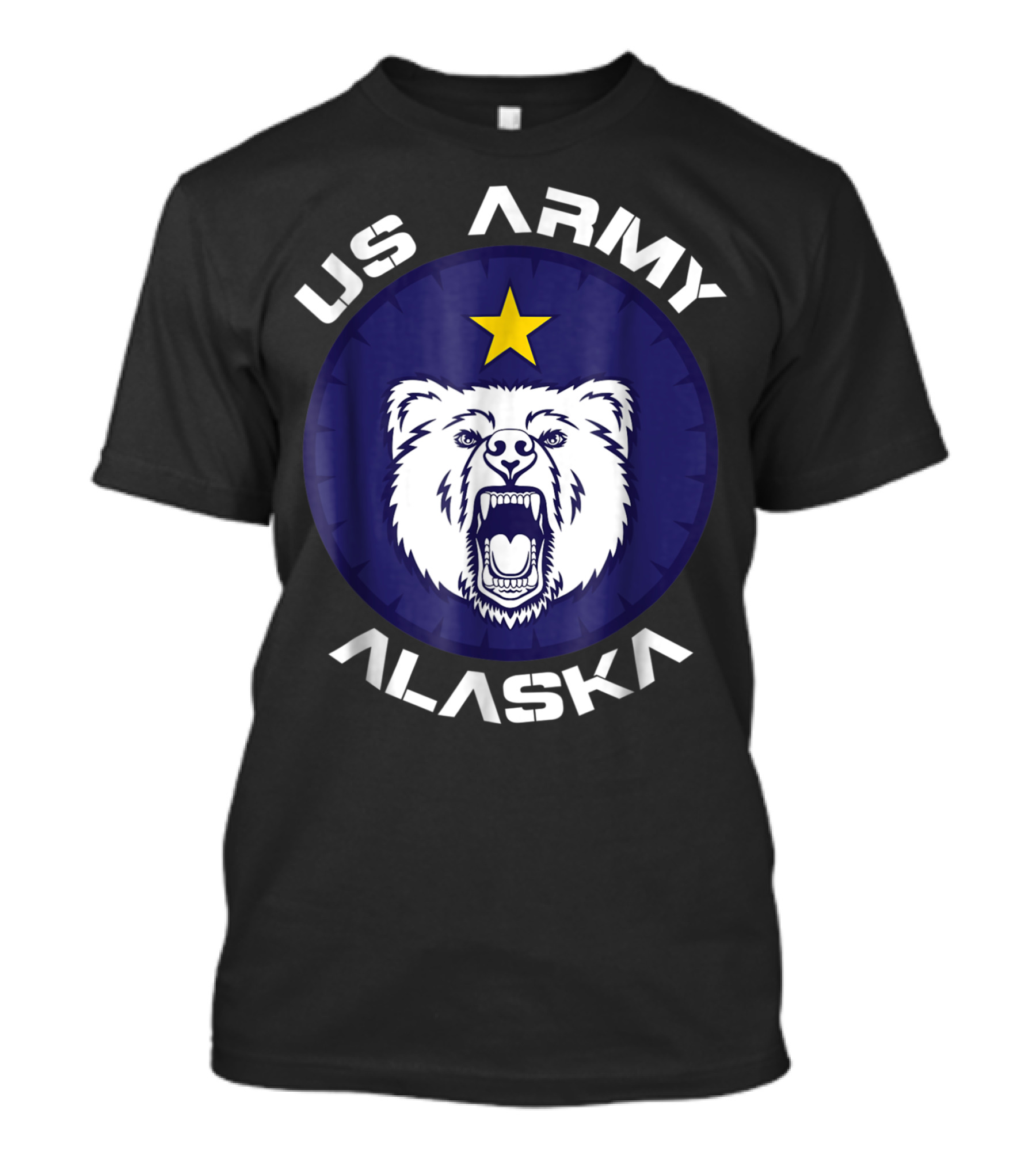 US Army Alaska Polar Bear Star Emblem T-Shirt