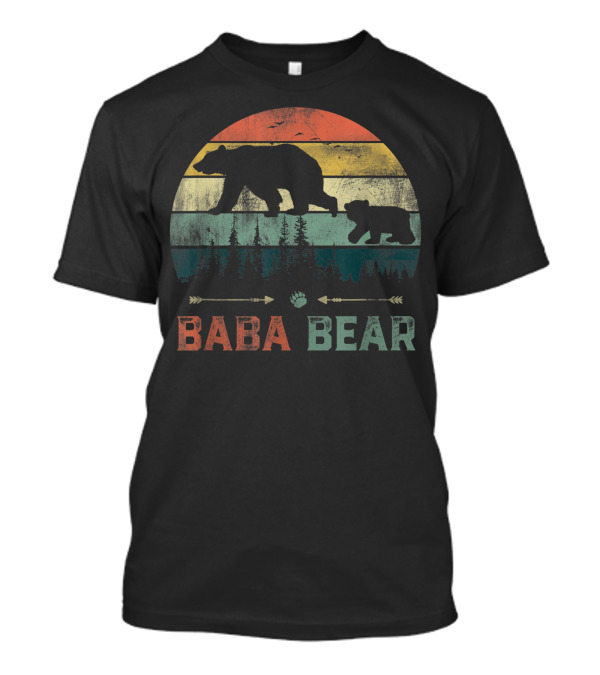 Baba Bear Vintage Wildling Sunset T-Shirt