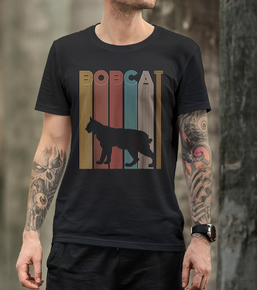 Bobcat Vintage Striped T-Shirt