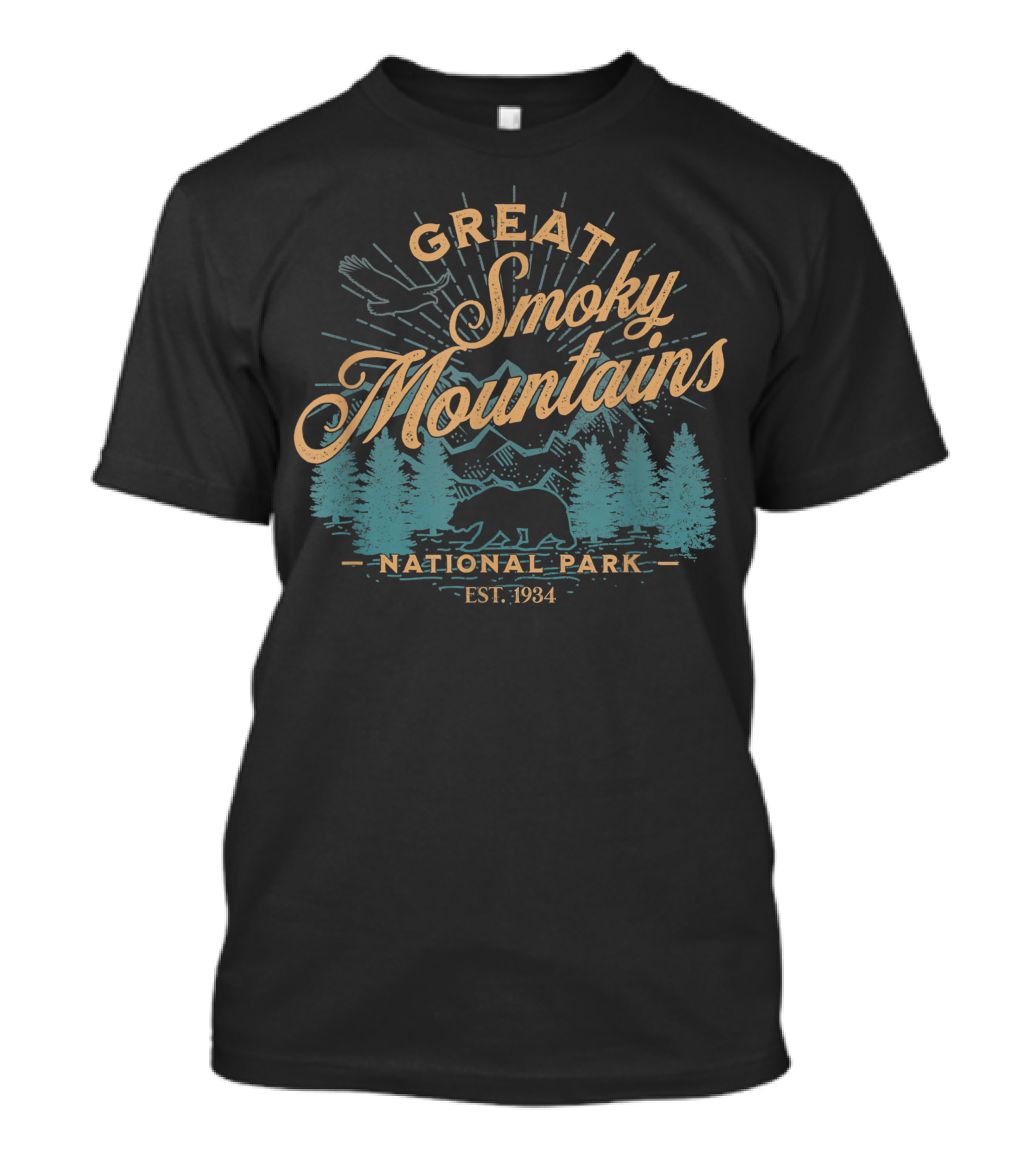 Great Smoky Mountains National Park Bear Est. 1934 Vintage T-Shirt
