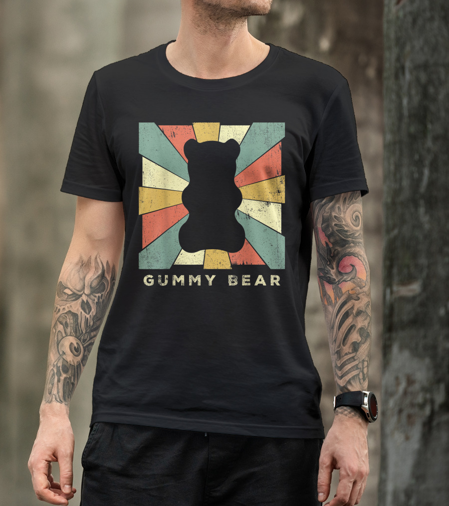 Vintage Gummy Bear Retro Starburst T-Shirt
