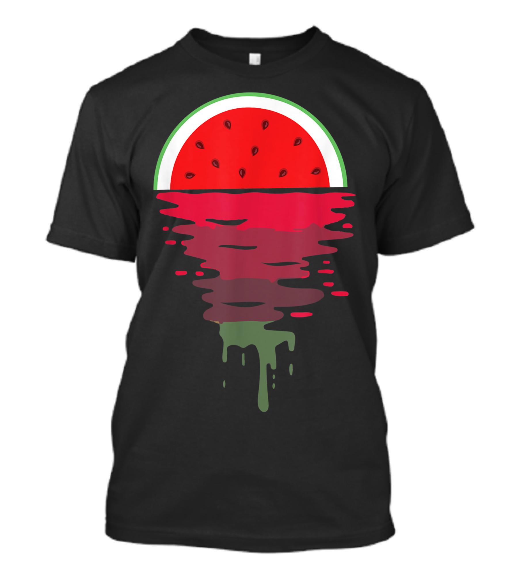 Watermelon Lover Vaporwave 80S Tropical Sunset Reflections T-Shirt