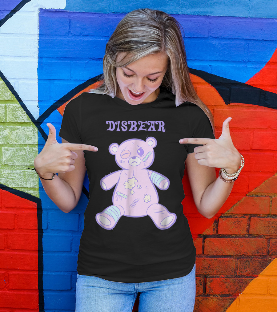 Disbear Yami Kawaii Bear In Despair T-Shirt