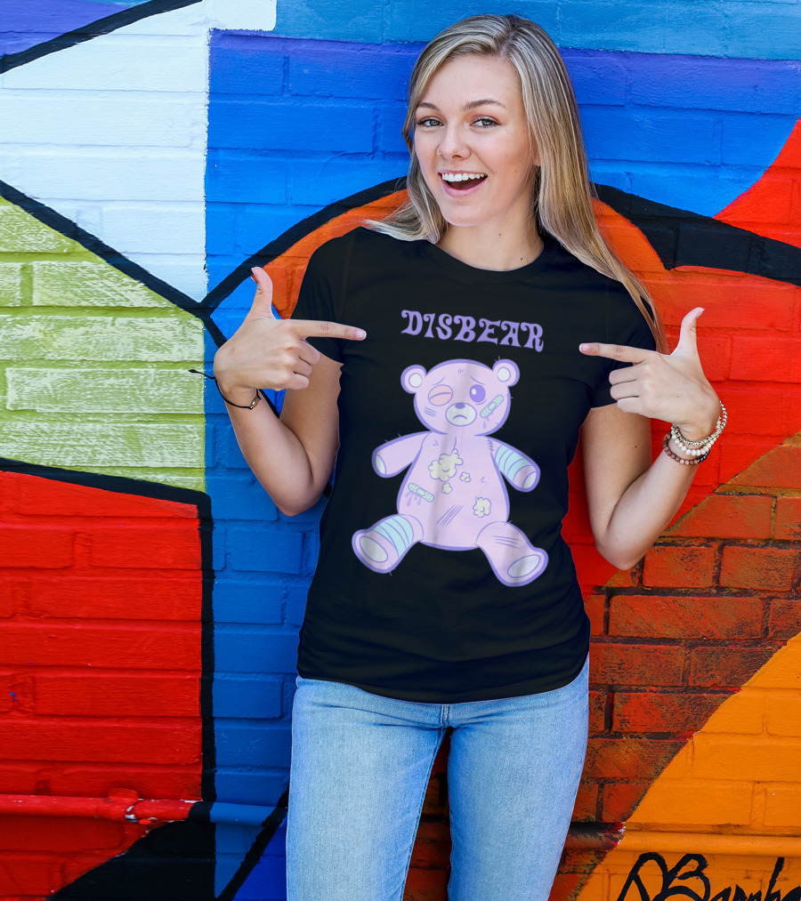 Disbear Yami Kawaii Bear In Despair T-Shirt