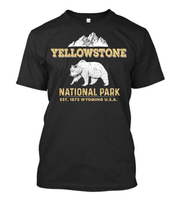 Yellowstone National Park Est. 1872 Wyoming U.S.A. Bear Mountain T-Shirt