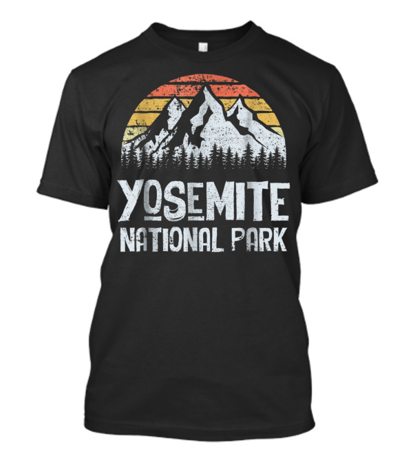 Yosemite National Park Vintage Sunset Mountains T-Shirt